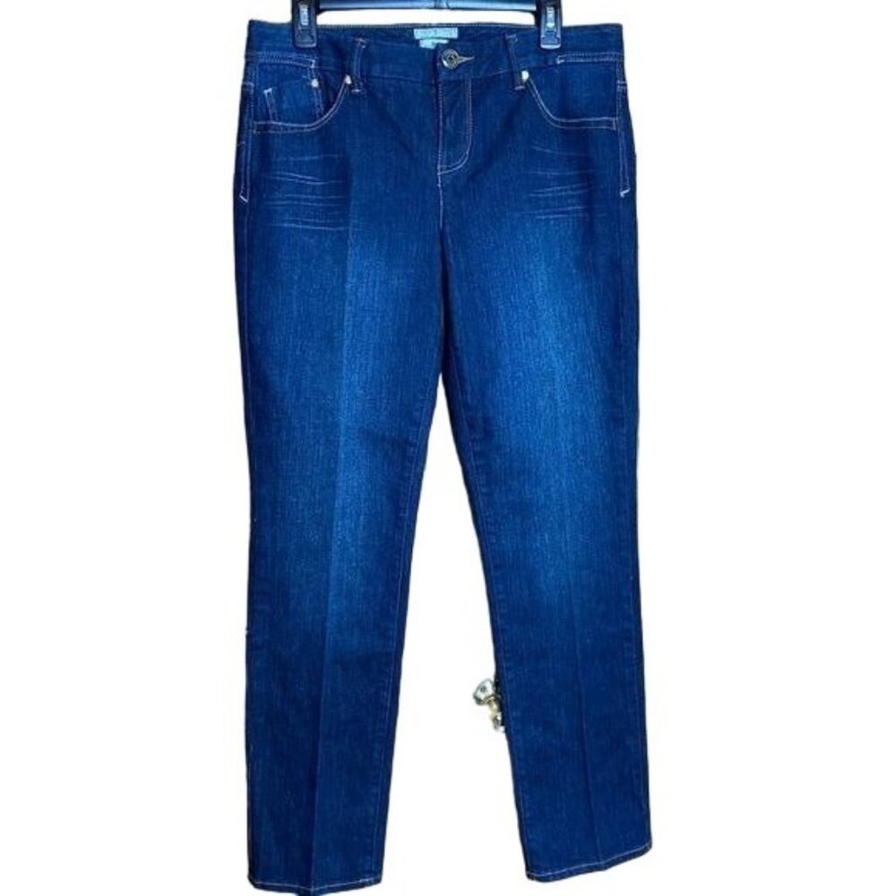Tommy Hilfiger Blue Spirit Mid Rise Skinny Leg 5 Pocket Jeans Size 10 - Picture 5 of 12